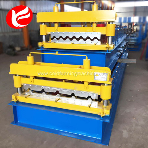 Fully automatic steel roof panel roll forming machine